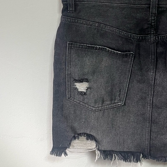 We The Free Black Distressed Skirt Sz 25 - Picture 6 of 8